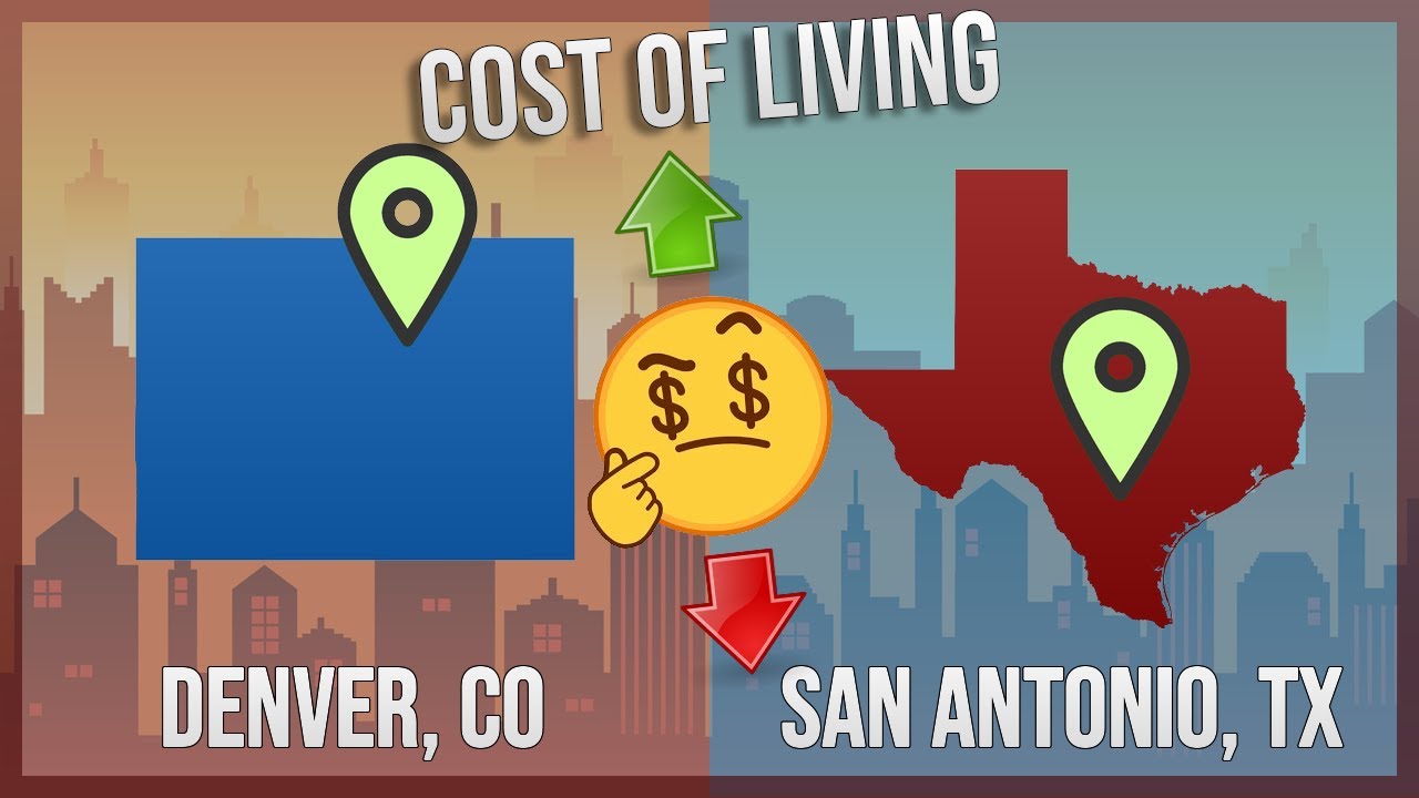 Denver, CO vs San Antonio, TX Cost of Living/Travel Price 2025 Comparison
