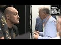 Unseen footage! Tyson Fury talks with referee Jack Reiss in dressing room before Wilder fight