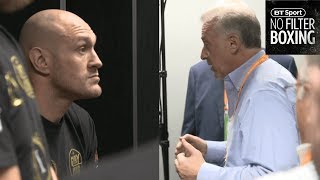 Unseen footage! Tyson Fury talks with referee Jack Reiss in dressing room before Wilder fight