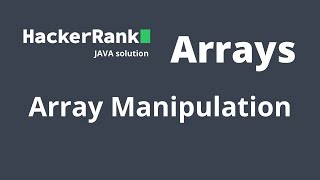 Famous Array Manipulation | Arrays | HackerRank Java Solution | Wealth