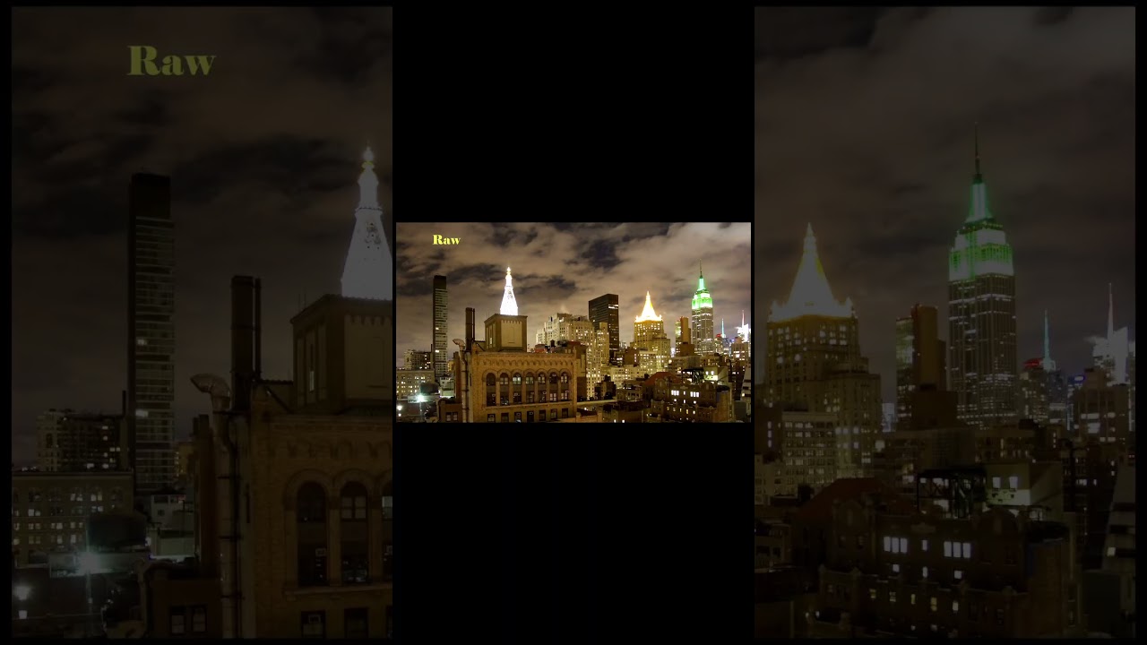 raw vs color graded footage