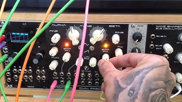 Radical Frequencies DPVCO into Radical Frequencies Waveshaper (no filter)