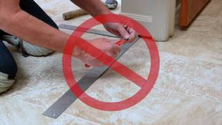 How to Cut a Seam in Sheet Vinyl Flooring | How to Install Flooring How To Make A Seam For Laminating
