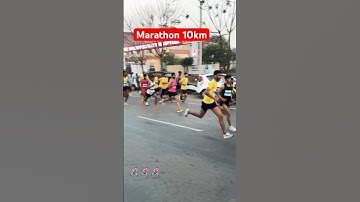10km Marathon 🏃🏻‍♂️‍➡️#marathon #video #viralvideo #public #tratraining#cricket #running