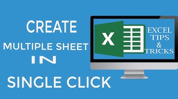 How to create multiple sheet with name in Single click  Excel Tips and Tricks