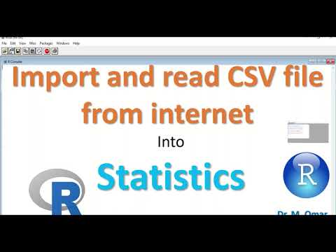 Import and read CSV file from internet  into R Statistics