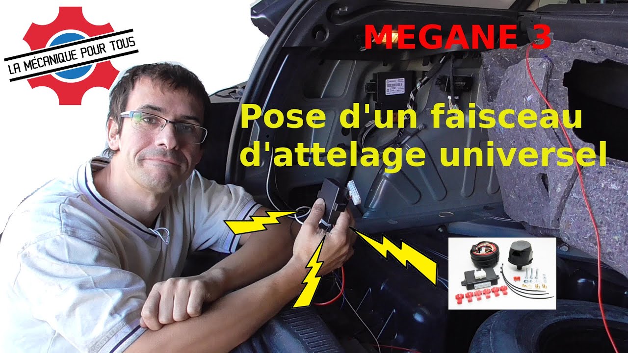 Guide de montage universel sur mesure pour remorque de camion plat,  connecteur de prise, prise noire