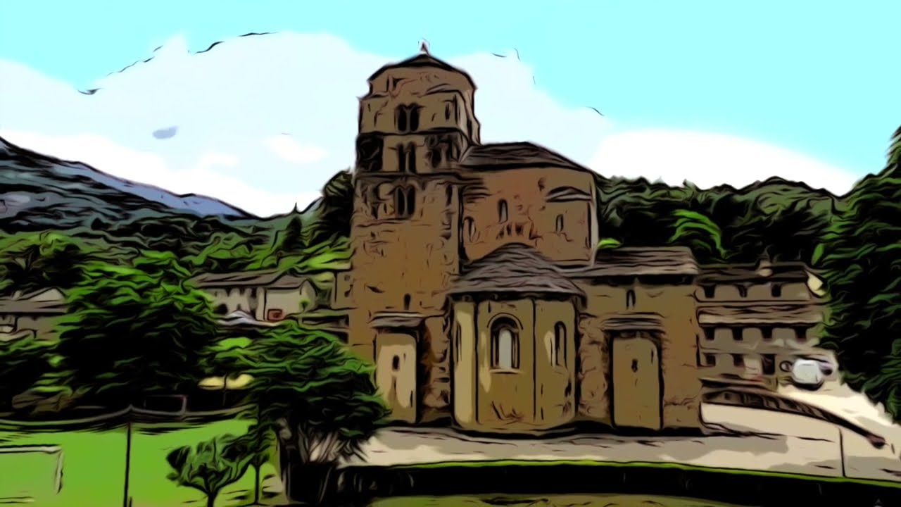 Románico Sta Cruz de Seros, Sta Maria, Huesca HD