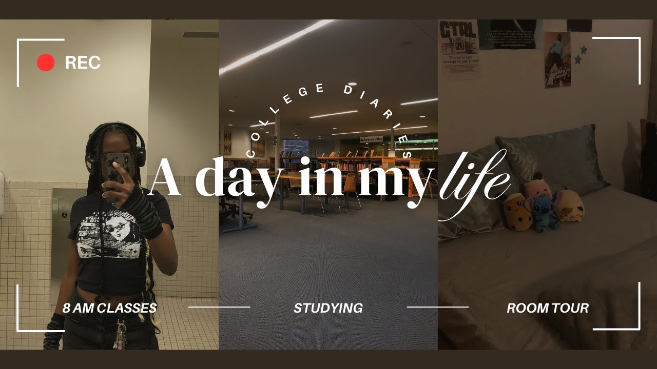 college diaries: a day in the life of an introverted freshman - YouTube