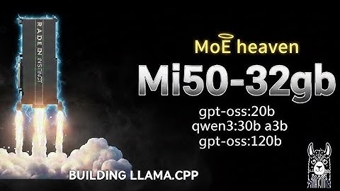 Dual Instinct Mi50-32gb w/ llama.cpp | gpt-oss:120b qwen3:30b gpt-oss:20b MoE bliss in home LLM