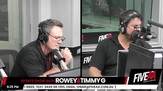 WATCH LIVE: Sports Show with Rowey & Timmy G