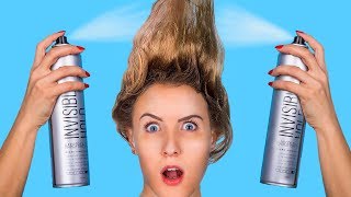 Short Hair vs Long Hair Problems / Cool Hair Life Hacks