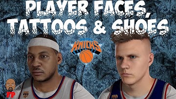 NBA 2K17 - New York Knicks - Player Faces, Tattoos and Shoes