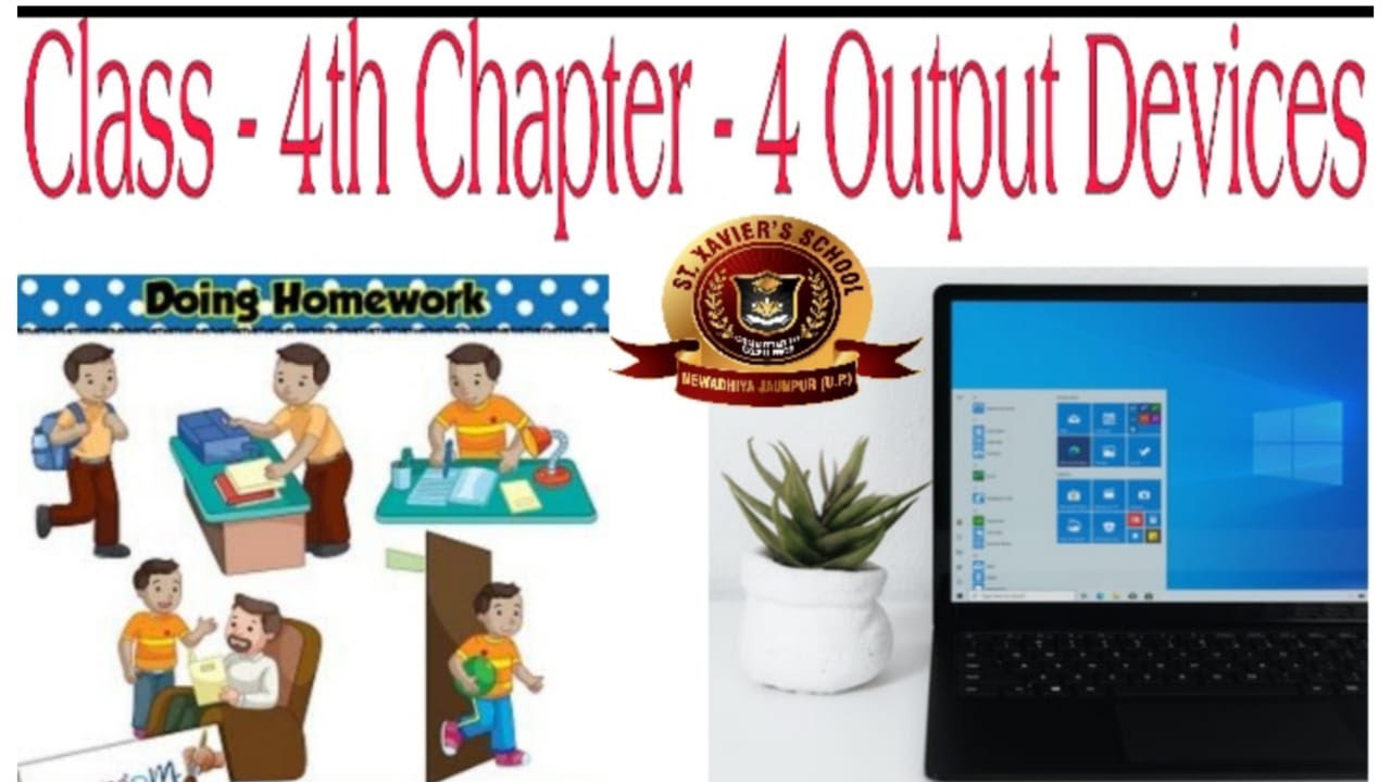 Class 4th chapter - 4  Output Devices ( Monitor, Printer,) क्लास 4th   चैप्टर - 4   आउटपुट डिवाइसेस