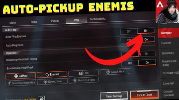 How to turn on/off Auto-Pickup Enemies in apex legends mobile