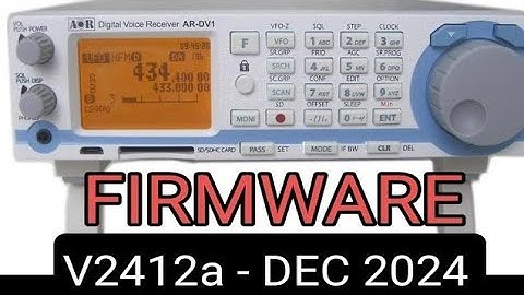 AOR  DV1 Firmware Update - 2025 v24121