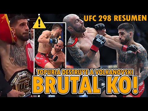 UFC 298: ILIA TOPURIA DESTRUYE! a ALEXANDER VOLKANOVSKI con BRUTAL KO | UFC 298 RESUMEN y ANÁLISIS