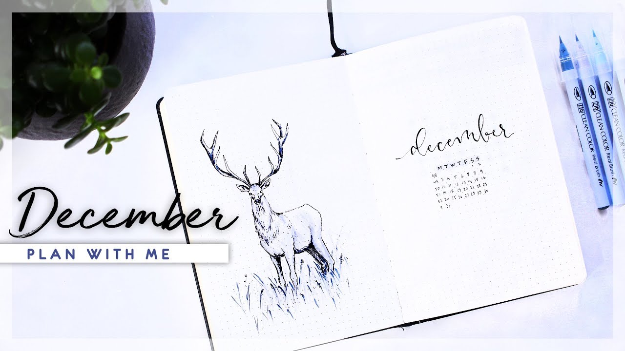 DECEMBER 2018 Plan With Me // Bullet Journal Monthly Setup