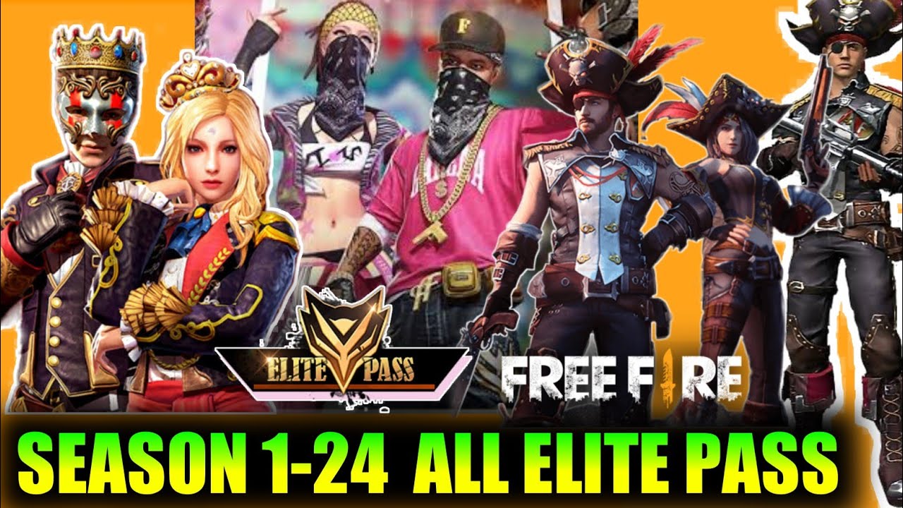 Free Fire Season 1 Season 24 All Elite Pass Full Video All Elite Pass Garena Free Fire Youtube