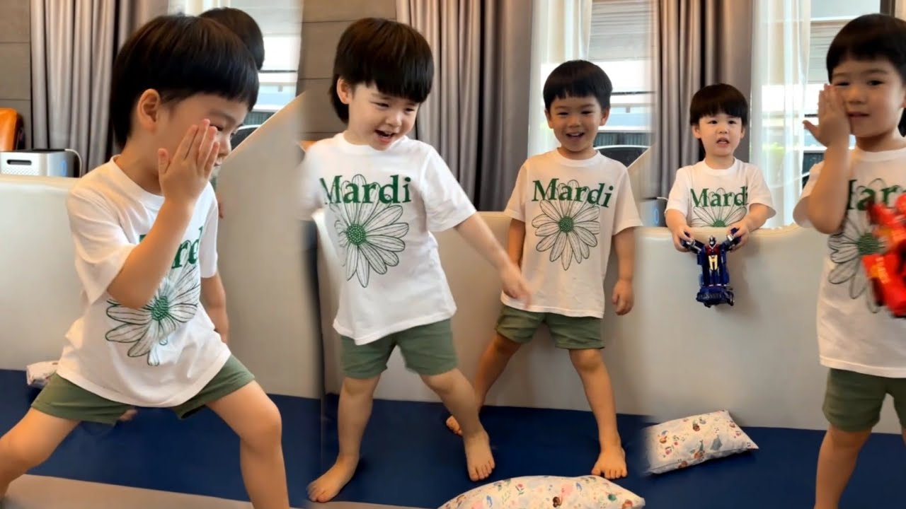 พี่ธีร์น้องพีร์เต้นคอลมีแด๊ดดี้ จำได้ทุกท่าเลยครับ ทั้งร้องทั้งเต้นเยย