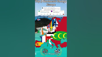 Top 3 Comments Change Europe ( Day 1 ) #europe #mapping #mapper #map #countrys #short  #shorts