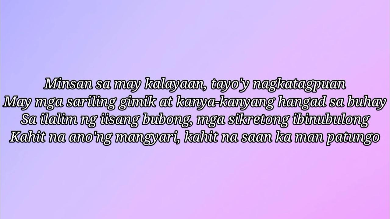 Minsan Eraserheads (Lyrics) YouTube