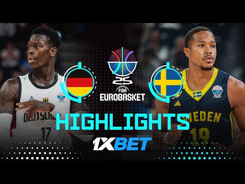 Germany 🇩🇪 vs Sweden 🇸🇪 | 1XBET Highlights | FIBA EuroBasket 2025
