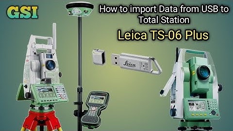 How To Import and Export || Data in Leica TS 02&06 Plus, GSI Format, in Urdu/Hindi.