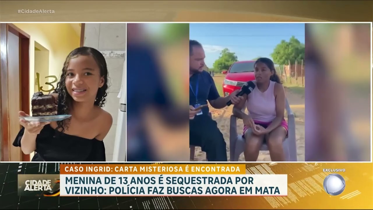Caso Ingrid Vitoria: Menina de 13 anos é sequestrada por vizinho em Recife PE