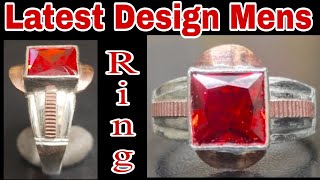 Latest Design Mens Rings | Silver And Copper Mix Ring | How to make jewellery