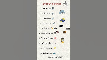 Top 10 Output Devices of Computer 💻 | Computer Basics | Exam Instructor