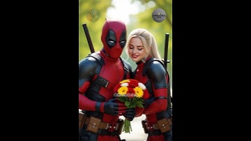 Deadpool Romantic Short | Deadpool & Lady Deadpool Flower Moment #deadpool #funnyshorts #marveledits