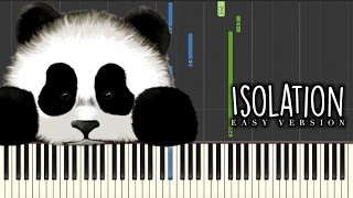 Isolation Easy Version | Synthesia Tutorial chords