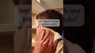 How to apply a scopolamine patch for motion sickness - step by step #scopolaminepatch #cruisetips
