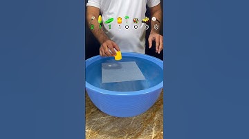 TRY TO GUESS HOW MANY TISSUE PAPER IT TOOKS! WHAT HAPPEND NEXT? #water #waterexperiment #asmr