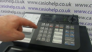 How To Link A PLU To A Sales Department On The Casio SES10 PCRT280 Cash Register