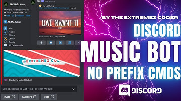 AMAZING DISCORD MUSIC BOT || NO-PREFIX COMMANDS || Without Coding | #discord #nodejs #youtube #12