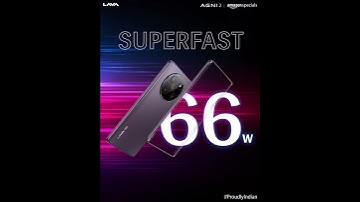 Experience lightning-fast charging at 66W with AGNI 2!