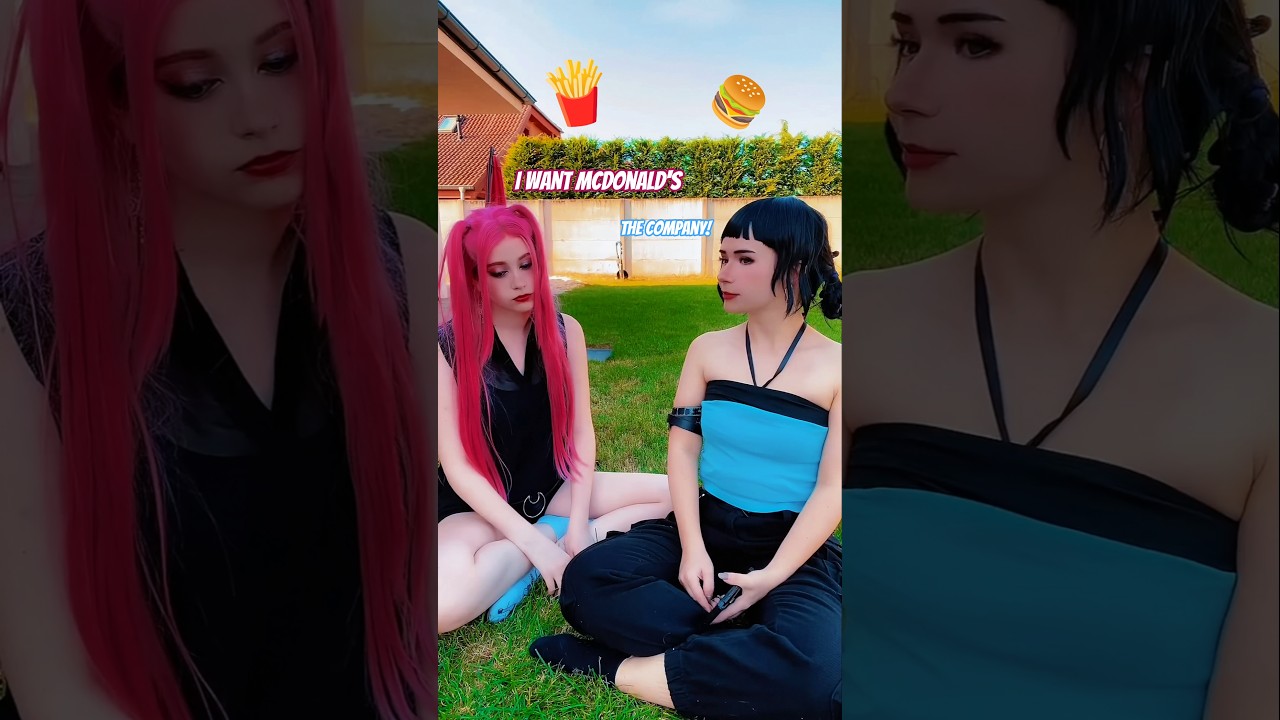 Zoey buys McDonald's for Mira | @nikkihatsunecosplay #cosplay #shorts #kpopdemonhunters