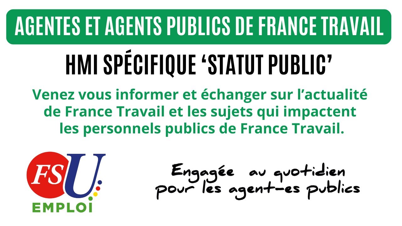 Journée d’information spécifique agent.es publics de France Travail.