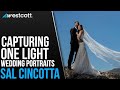 Capturing wedding portraits with one light with sal cincotta