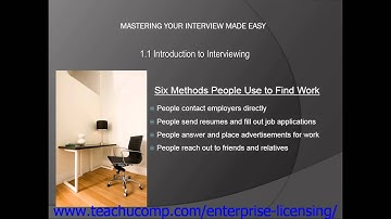 Interviewing Skills Training Tutorial- Introduction to Interviewing Lesson