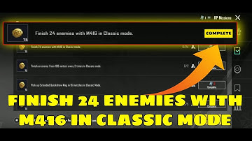 FINISH 24 ENEMIES WITH M416 IN CLASSIC MODE || C4S11 WEEK 3 MISSION COMPLETE @OpNashirGaming