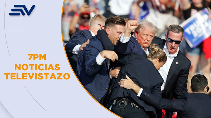 Donald Trump quedó herido tras atentado durante mitin político | Televistazo | Ecuavisa