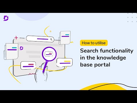 How to utilise search functionality in the knowledge base portal