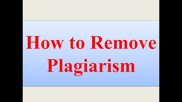 How to Remove Plagiarism !! How to Remove Plagiarism from Thesis, Document or Research paper.