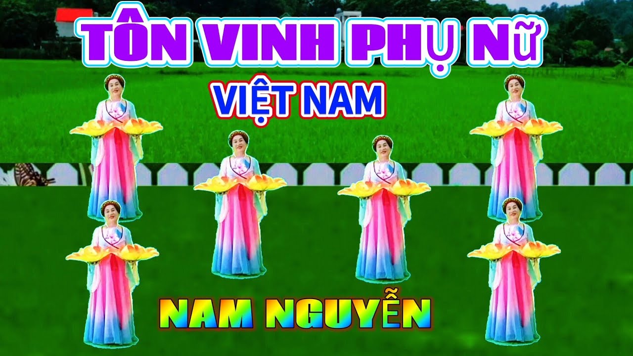 Tôn vinh phụ nữ Việt Nam múa Hoa (video có di chuyển đội hình)