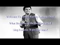 Jimmy Ruffin What Becomes A Broken Heartache Karaoke Duet