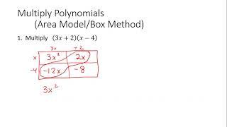 10/13 and 10/14 Multiplying Polynomials