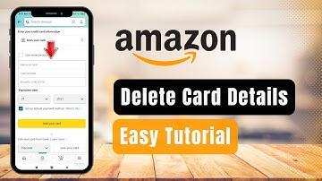 How to Delete Card Details from Amazon !